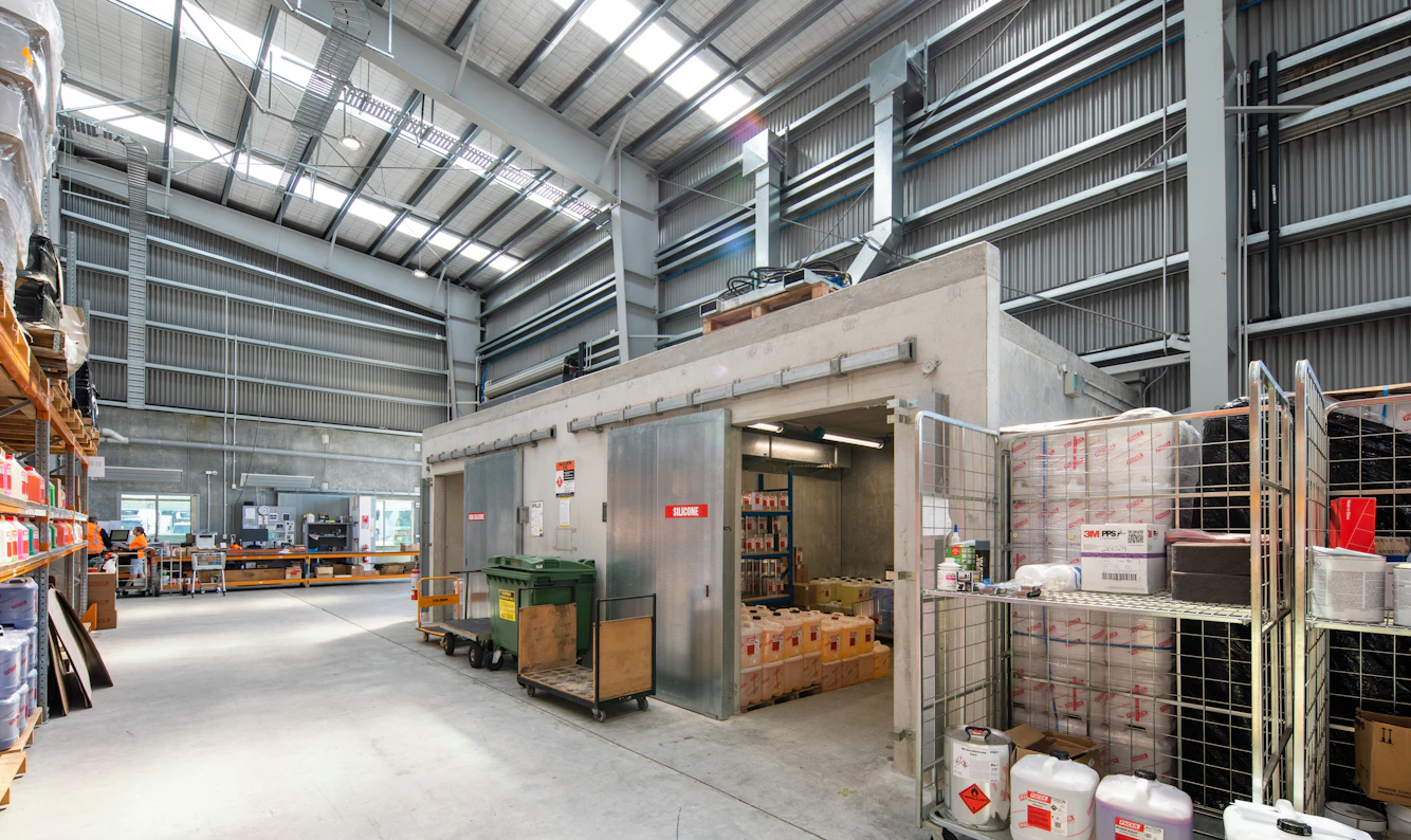 Commercial Construction - Dangerous Goods Warehouse - Corcon